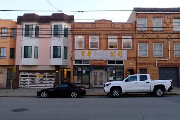 Northern lights over mountain peaks